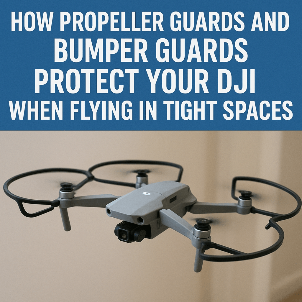 How Propeller Guards and Bumper Guards Protect Your DJI When Flying in Tight Spaces - Office Catch