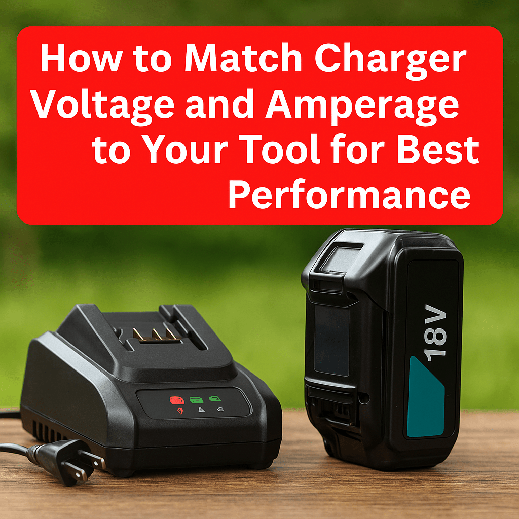 How to Match Charger Voltage and Amperage to Your Tool for Best Performance - Office Catch