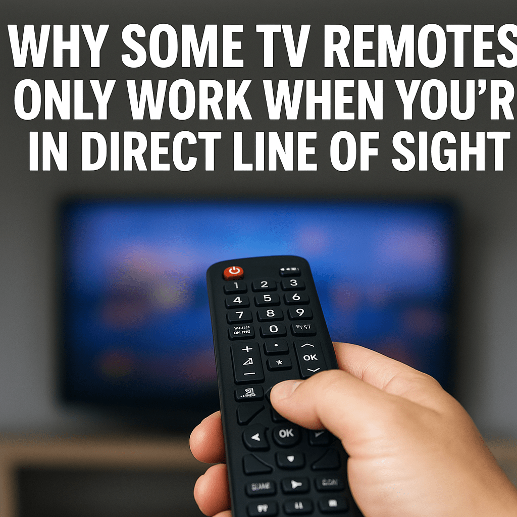 Why Some TV Remotes Only Work When You’re in Direct Line of Sight - Office Catch