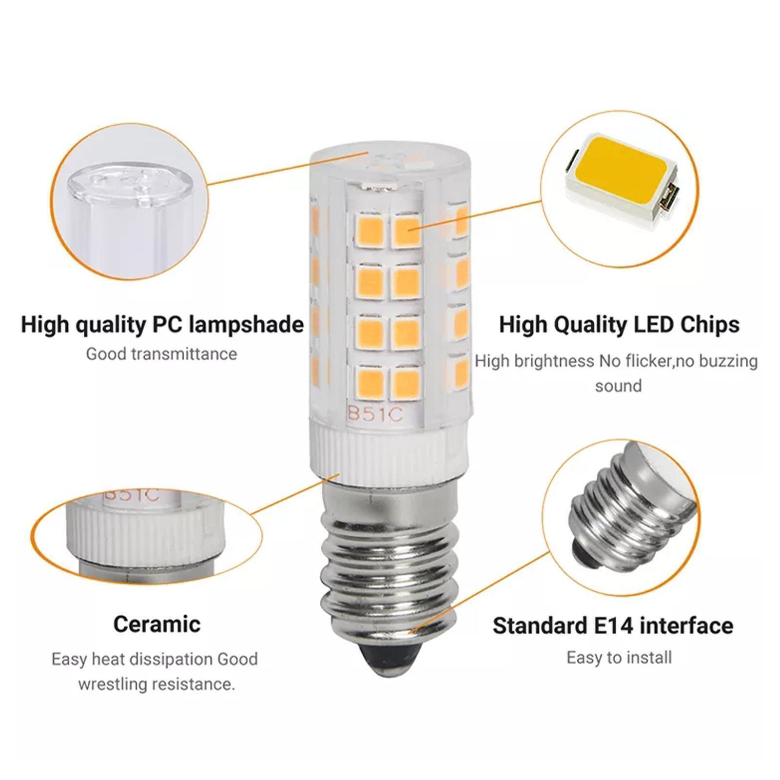 10 Pack LED Corn Bulb E14 2835 SMD Globe Lamp 5W Night Lights For Himalayan Salt Lamps - Office Catch