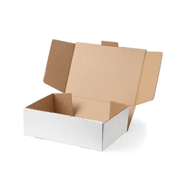 100 Pack A4 Die-cut White Mailing Box 310 x 230 x 105mm - Office Catch