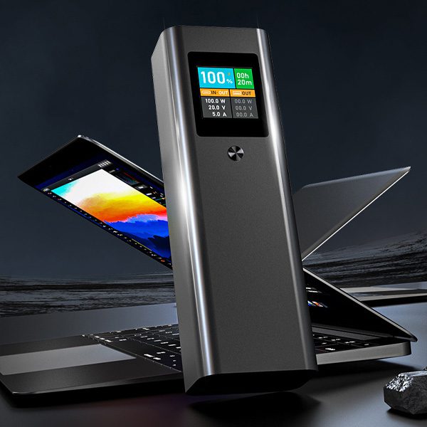 100W Power Bank 20,000mAh Capacity | For Phones, Laptops, iPads | USB-C Fast Charging Portable Charger - Office Catch