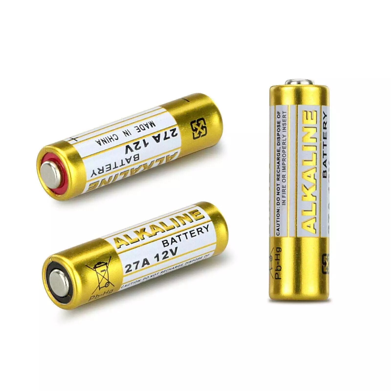 10X Alkaline Batteries 27A 12V MN27 LR27A A27 L828 V27GA Battery Garage Remote - Office Catch