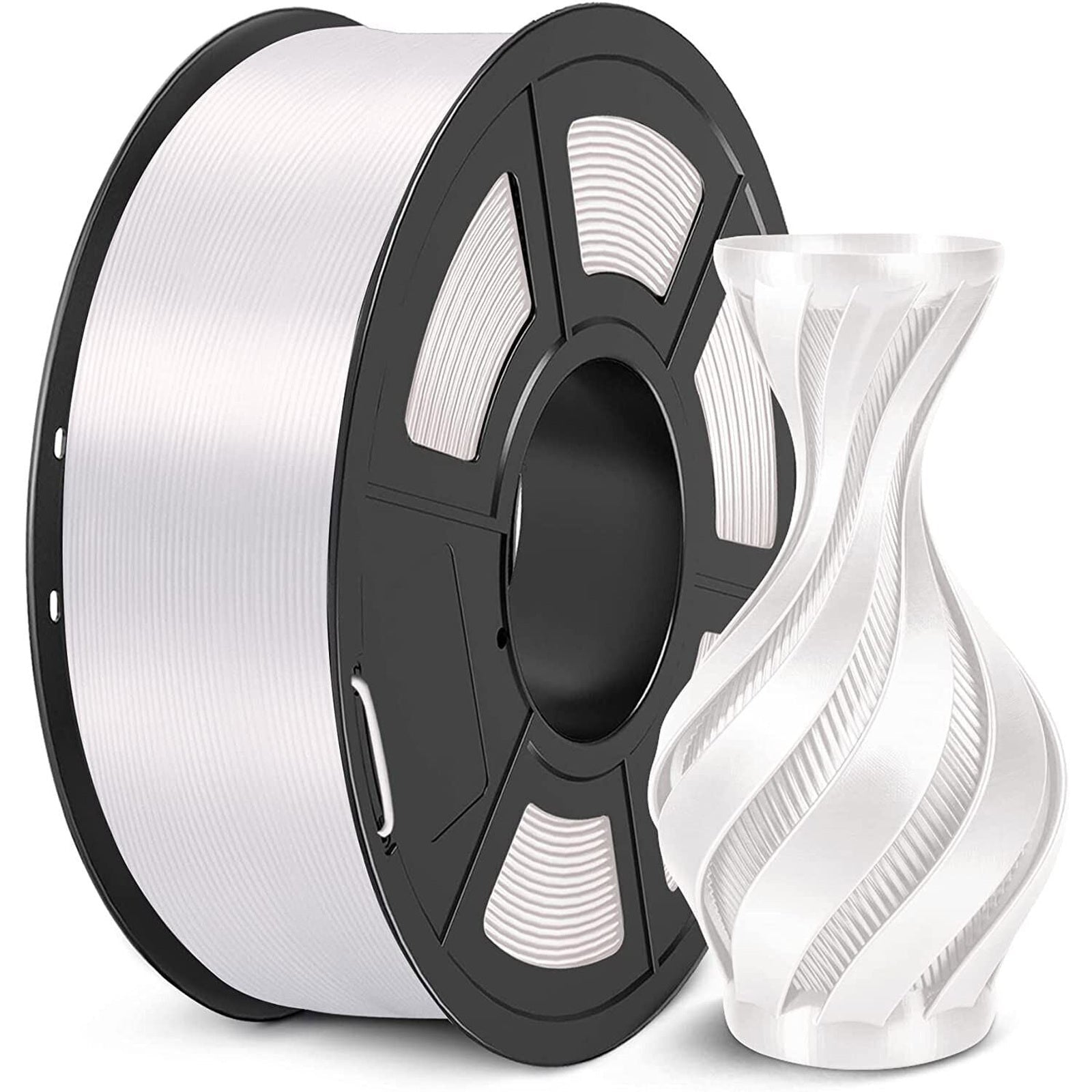1.75mm 3D Printer Filament Silk - White 1KG - Office Catch