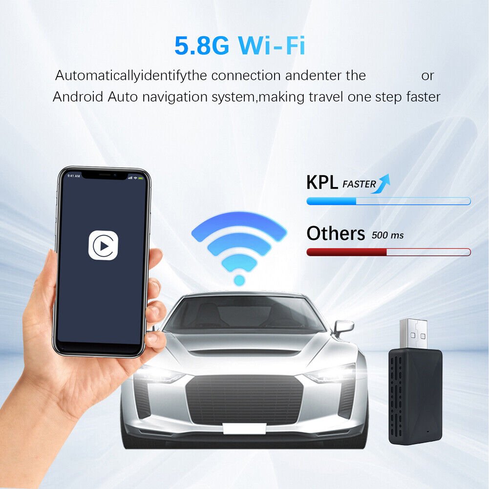 2 in1 Wireless Carplay Android Auto Adapter WiFi BT Auto Connect Mini USB Dongle - Office Catch