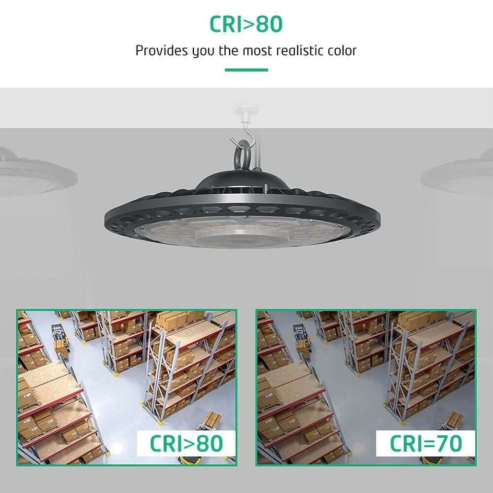 2 - Pack 500W LED UFO High Bay Lights – 150LM/W Industrial Fixtures, 6500K, AU Plug - Office Catch