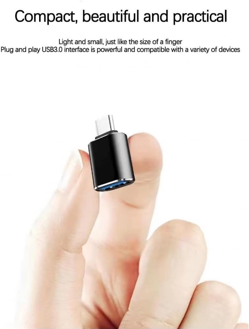 2 - Pack USB - C to USB 3.0 Adapters – Type - C to USB OTG Converter, Compatible with MacBook Pro 2023, iMac, iPad Mini 6/Pro, and Thunderbolt 4/3 Devices - Office Catch