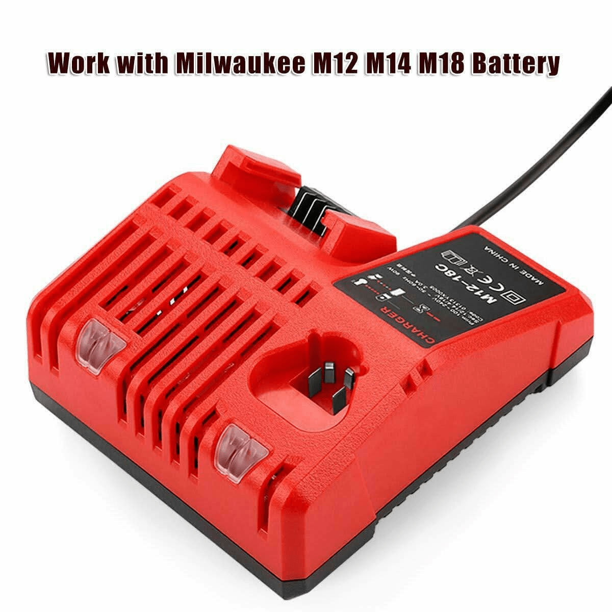 2x 18V 6.0Ah M18 Batteries + Charger Combo | Compatible with Milwaukee - Office Catch