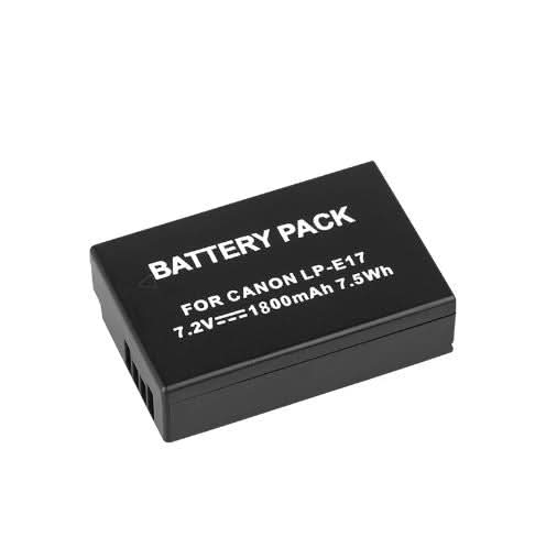 2x Canon LP - E17 Batteries + Dual USB Charger for EOS 200D, 750D, 760D, 800D, M3, M5, T6i, T6s, Kiss X8i - Office Catch