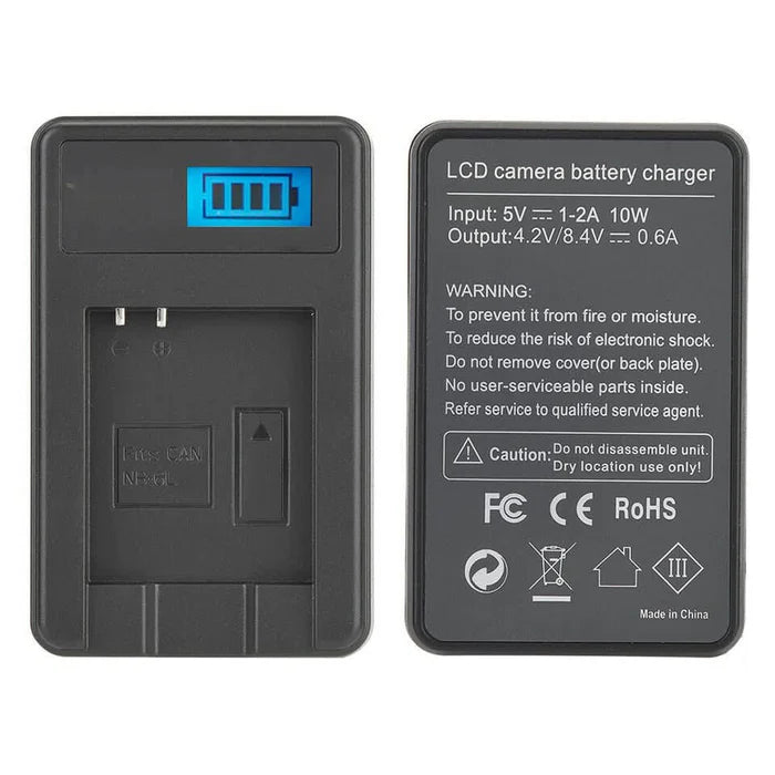 2x NB - 6L Batteries + Dual Charger for Canon PowerShot SX530, SX540, SX610, SX710, S90, S95, D10, D20 – Replacement Kit - Office Catch