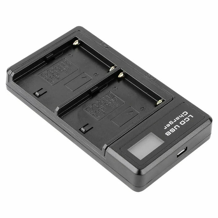 2x Sony NP - F970 8700mAh Batteries + LCD USB Charger for NP - F960 / NP - F970 Cameras & Camcorders - Office Catch
