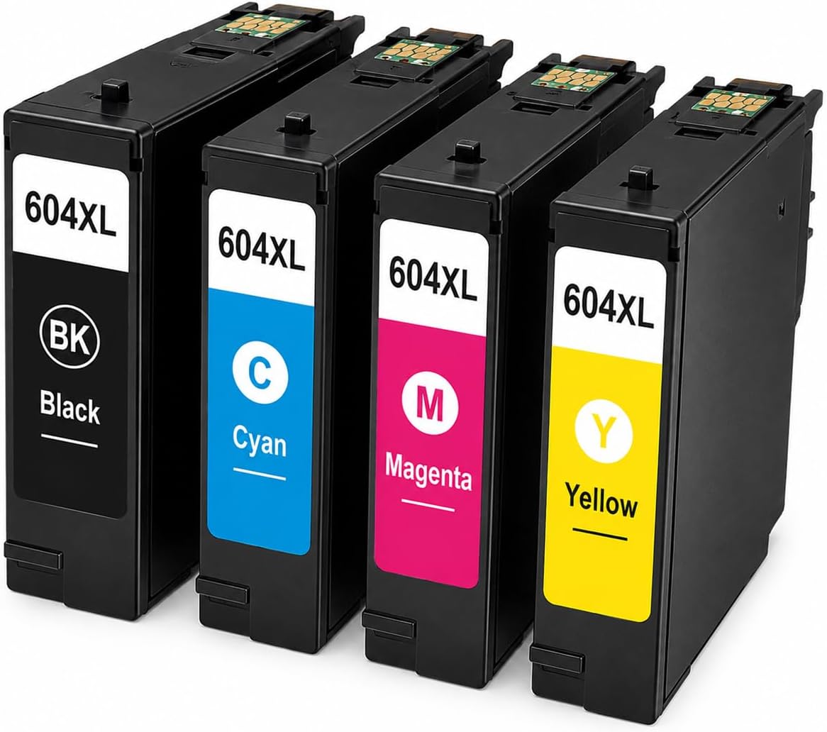 TAVICE 4PK 604XL Ink Cartridges Compatible with Epson XP-2200 XP-3200 XP-4200 WF-2910 WF-2930