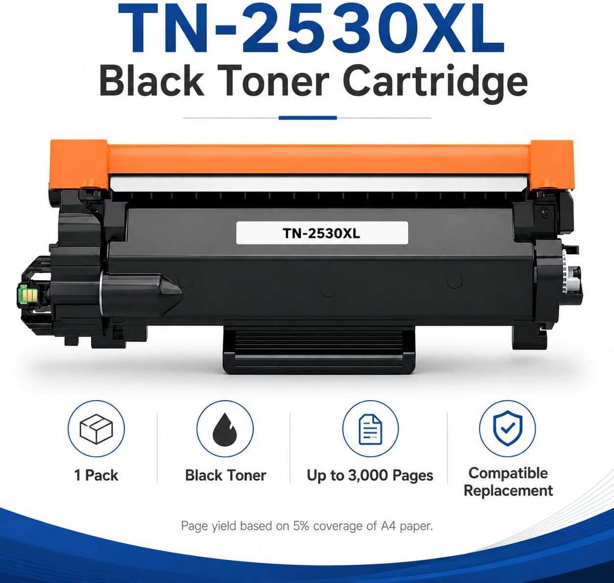 TAVICE TN2530XL Toner Cartridge Compatible with Brother HL-L2400DW/L2445DW/L2460DW/L2464DW