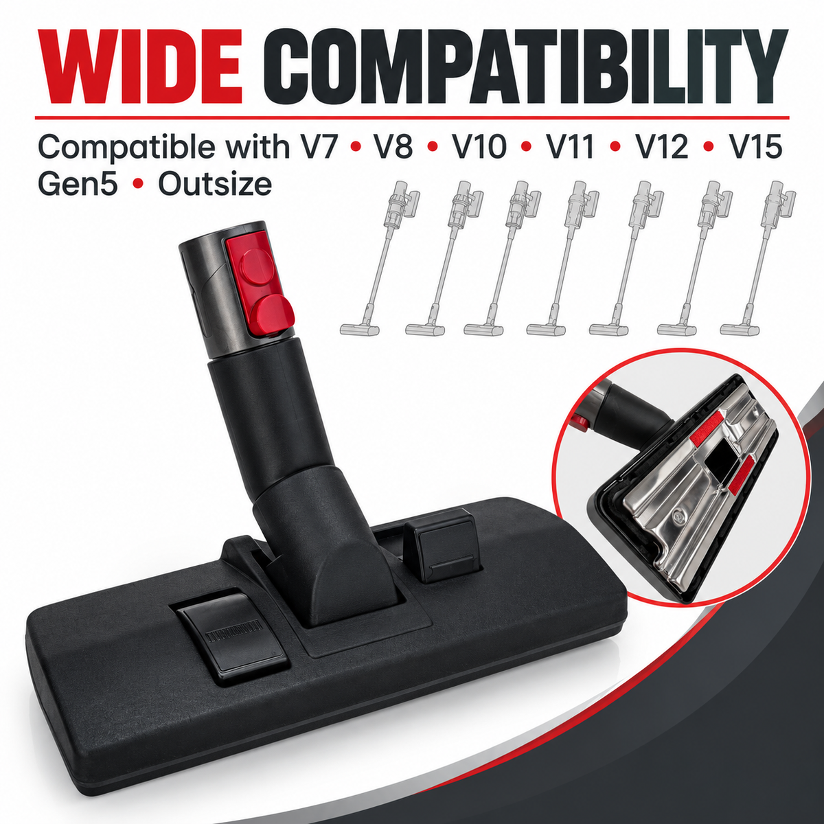 TAVICE Replacement Floor Tool Compatible with V7 V8 V10 V11 V15 Gen5 Outsize