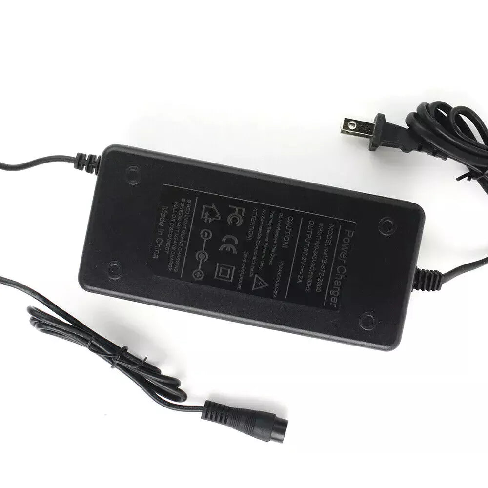 67.2V 2A Lithium Battery Charger for 60V 16S Electric Scooter & eBike – 3 - Pin AU Plug - Office Catch