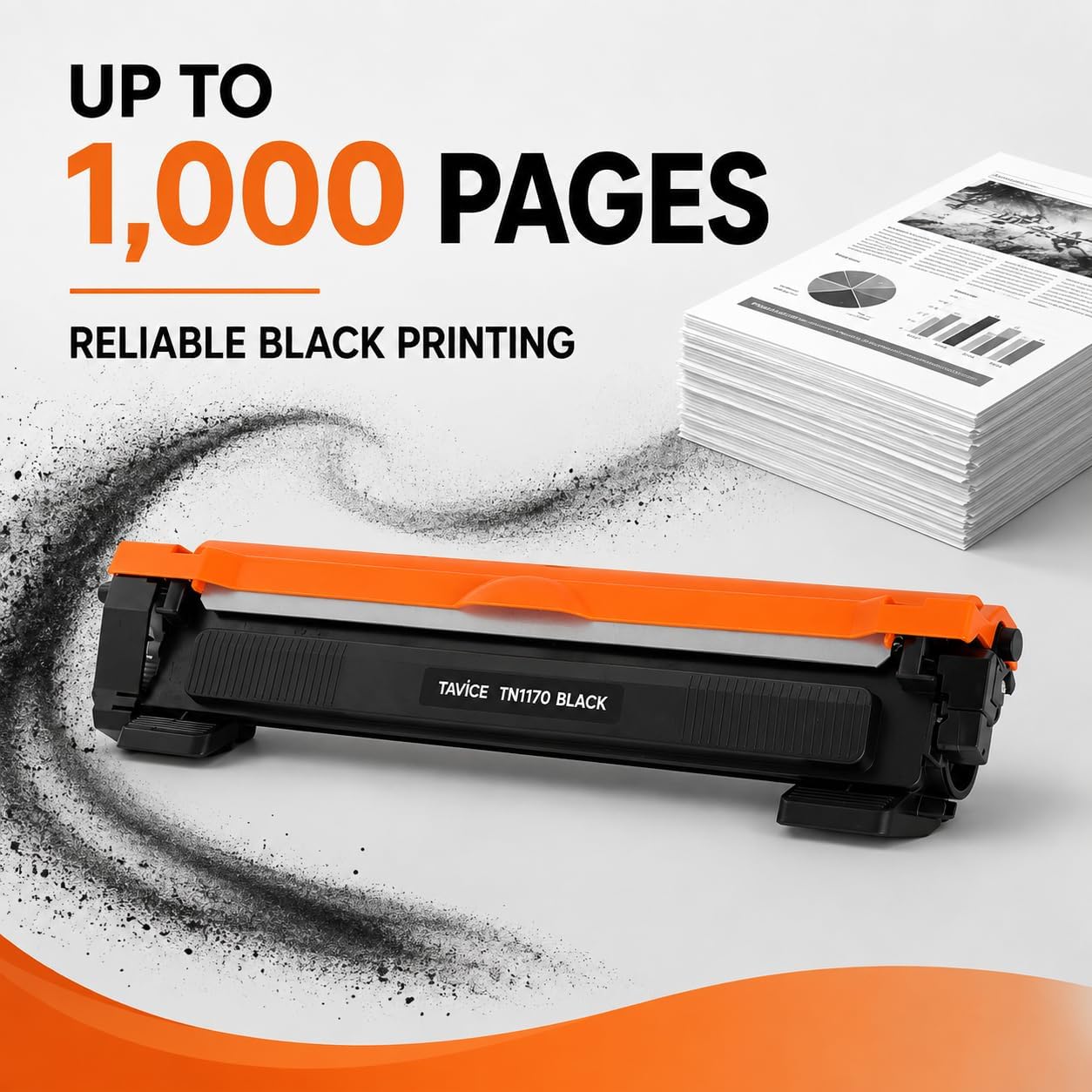 TN1170 Toner Cartridge Compatible with Brother HL-L1230W and DCP-L1630W Printers