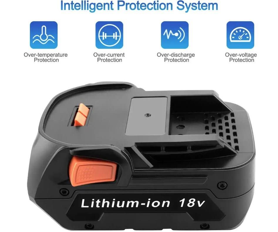 9ah High Capacity Battery for RIDGID AEG 18V R840087 R840086 R840085 L1830R L1850R - Office Catch