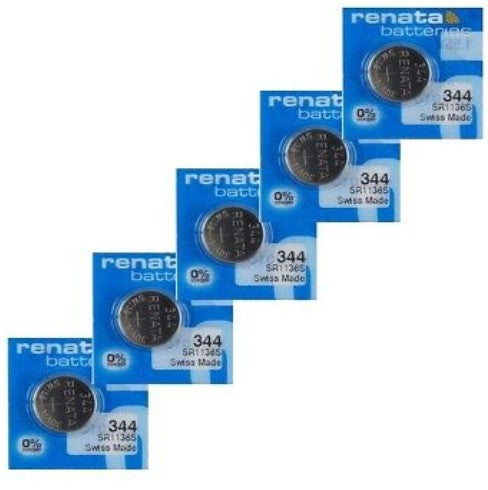 5 Pack | SR42 / 344 / SR1136SW Renata Silver Oxide Battery