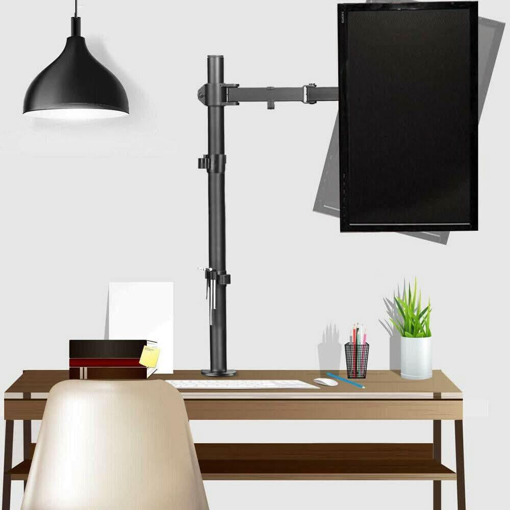 Adjustable Monitor Stand Single Arm Desk Mount Computer LCD TV Holder Display - OfficeCatch