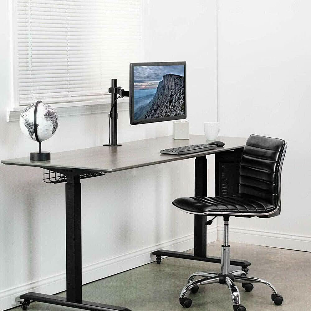 Single Monitor Arm Desk Mount for Screens up to 32" | Adjustable VESA 75x75 / 100x100, 8kg Capacity