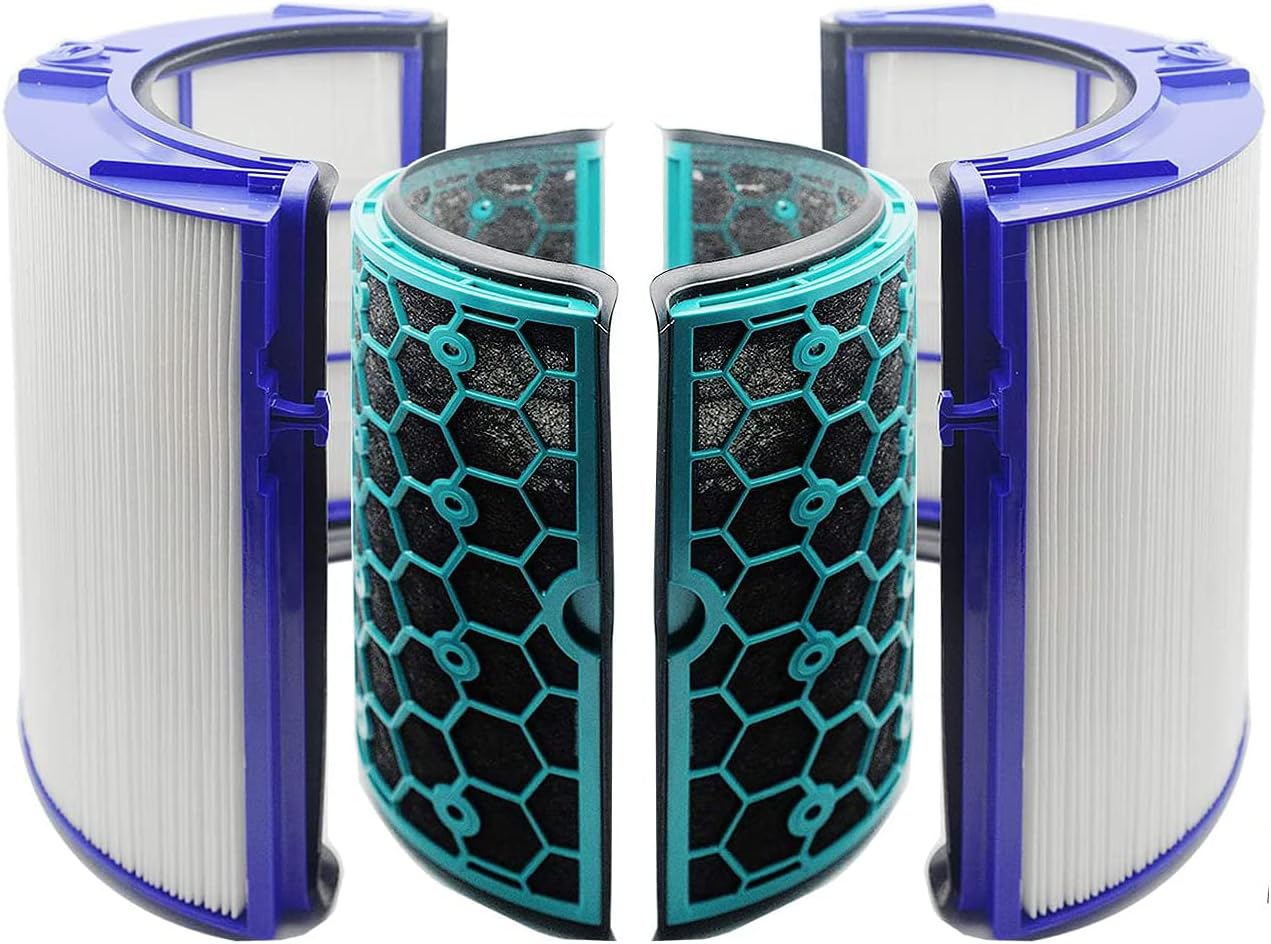 Air Purifier Filter, 360 Degree Glass Hepa and Activated Carbon Filter Compatible with Dyson Pure Cool TP04 TP05 HP04 HP05 DP04 TP07 HP07 Air Purifying Tower Fan - Office Catch