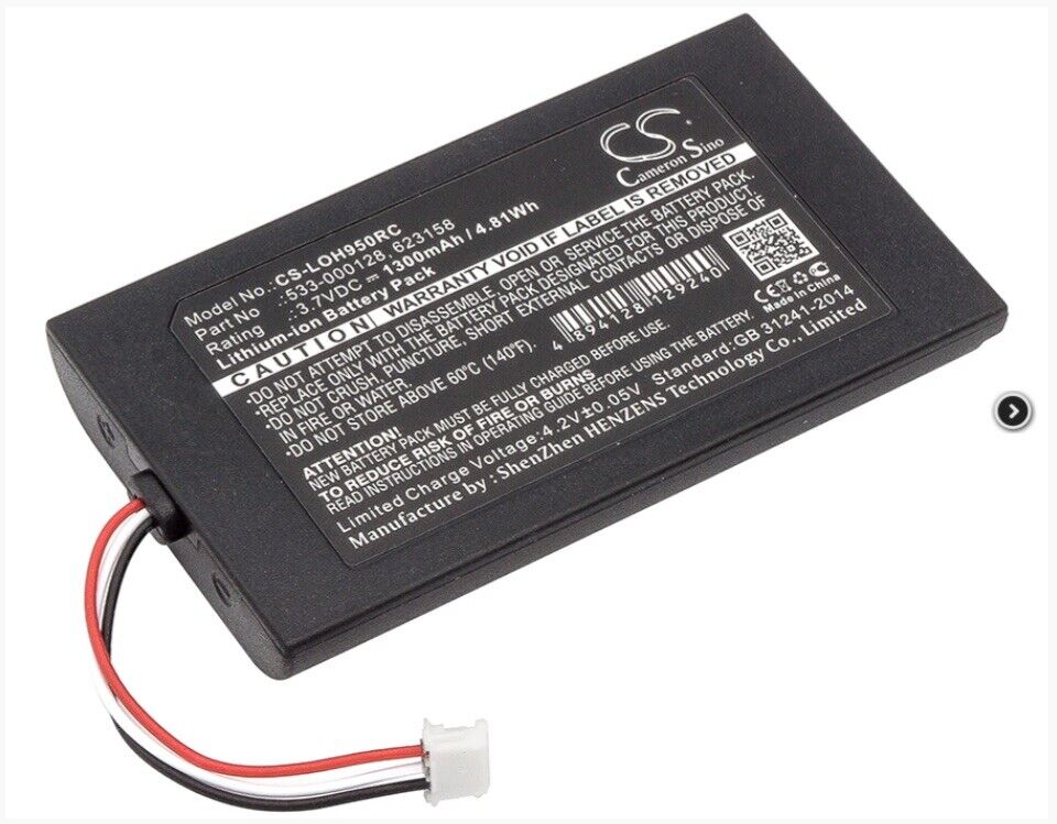 Battery 1300mah Type 533 - 000128 623158 for Logitech Harmony 950 - Office Catch
