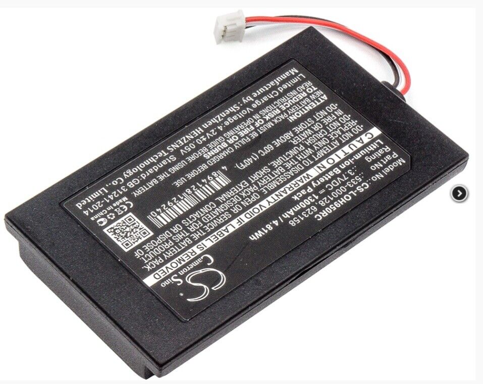 Battery 1300mah Type 533 - 000128 623158 for Logitech Harmony 950 - Office Catch