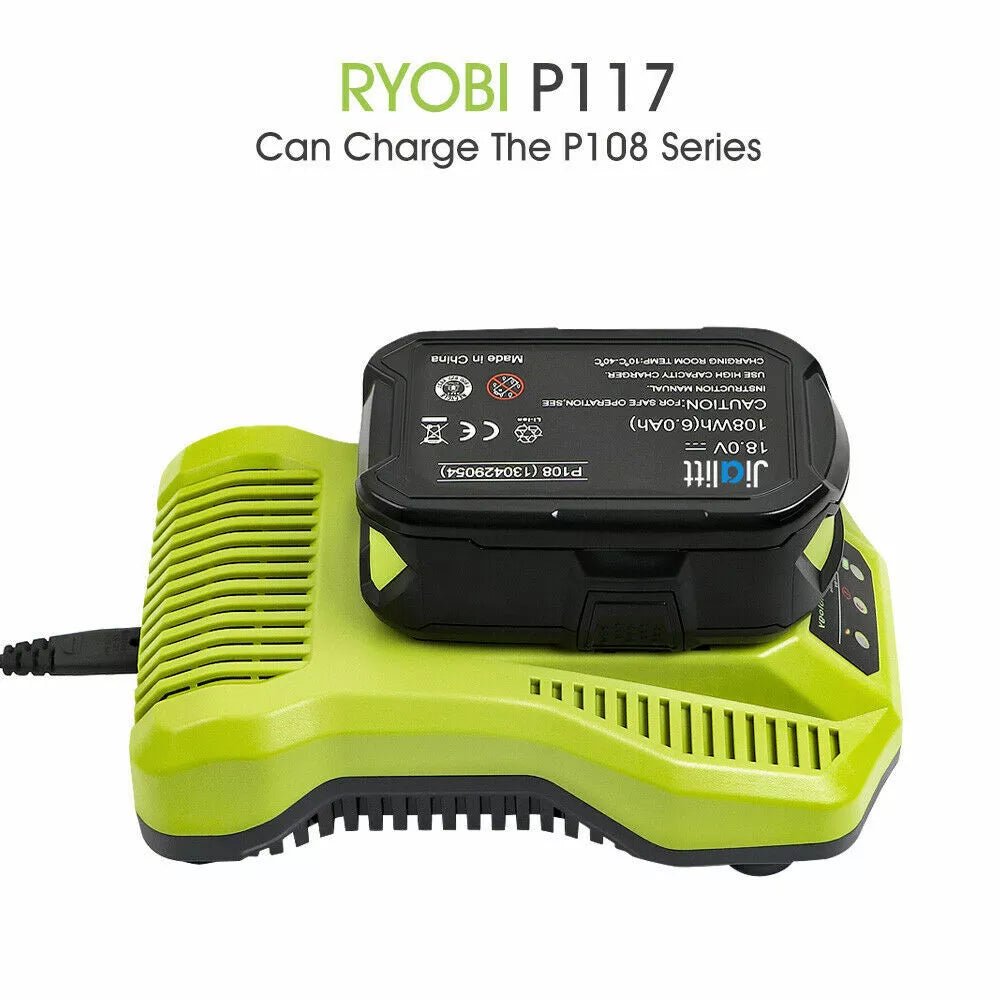 Battery Charger P117 For Ryobi One + Plus P108 Li - ion Ni - cad Ni - mh 12V - 18V New - Office Catch