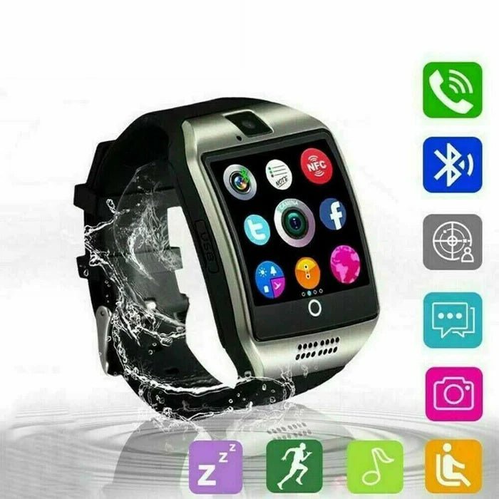 Bluetooth Smart Watch with Camera, Pedometer, Sleep Monitor, Music Player, Remote Camera & Notifications - Office Catch