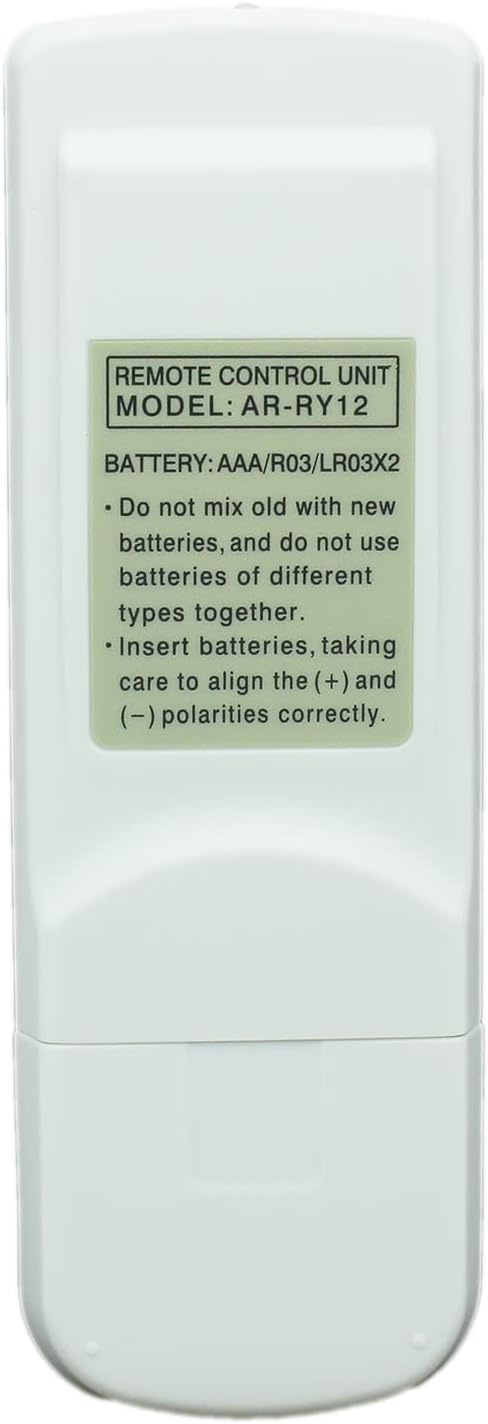 2-Pack AR-RY12 Replacement Remote Controls – Compatible with Fujitsu Air Conditioners (AR-RY3, AR-RY5, AR-RY13, RY4, RY11, ASTA18LCC, ASTA24LFC, AR-RAD1E, AR-RAC1C, AR-RAE1E, AR-RAC2E)