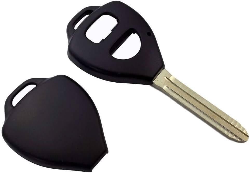 Compatible With Toyota Prado RAV4 Corolla Remote Car Key Blank Shell/Case Pack of 2 - Office Catch