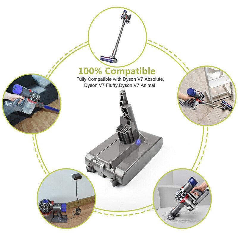 Dyson V7 Replacement Battery & Charger – High-Capacity Power Pack for SV11 Models