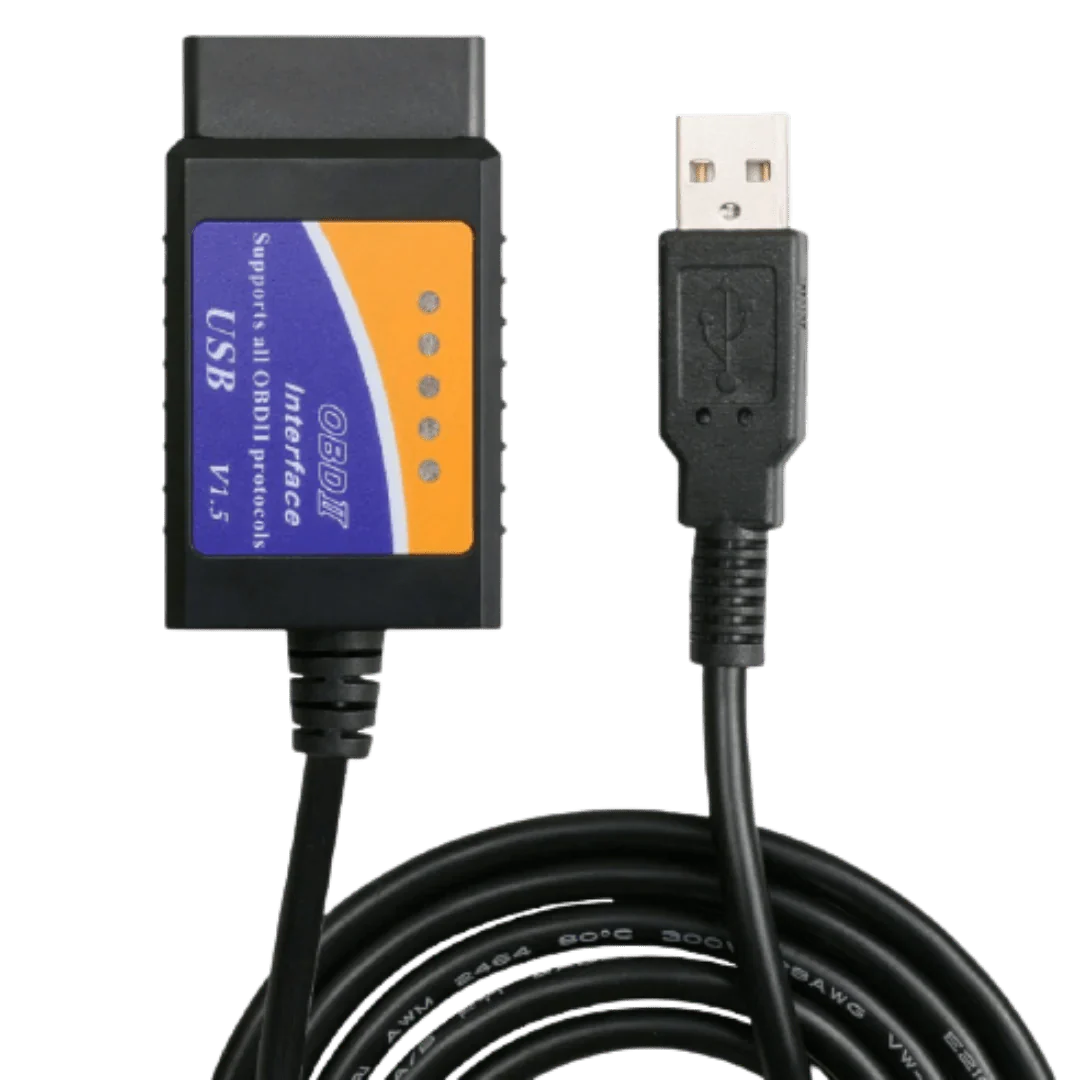 ELM327 OBD2 USB Adapter for Windows, ELMconfig Scanner with MS CAN/HS CAN Switch for F150 F250 Car and Light Truck, Diagnosis on Windows with V1.5 - Battery Mate