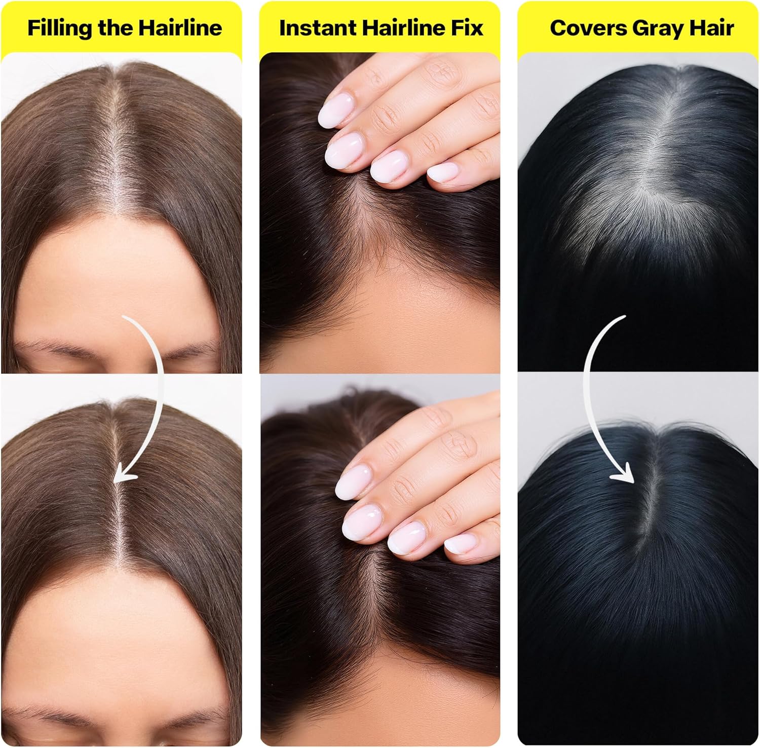 Hairline Powder Root Touch - Up Designed in Australia, Gray Coverage, Bald Spot Concealer, Thinning Hair Fill - In Powder, Sweat & Water Resistant, 24 - Hour Wear for Women & Men (Light Brown) - Office Catch