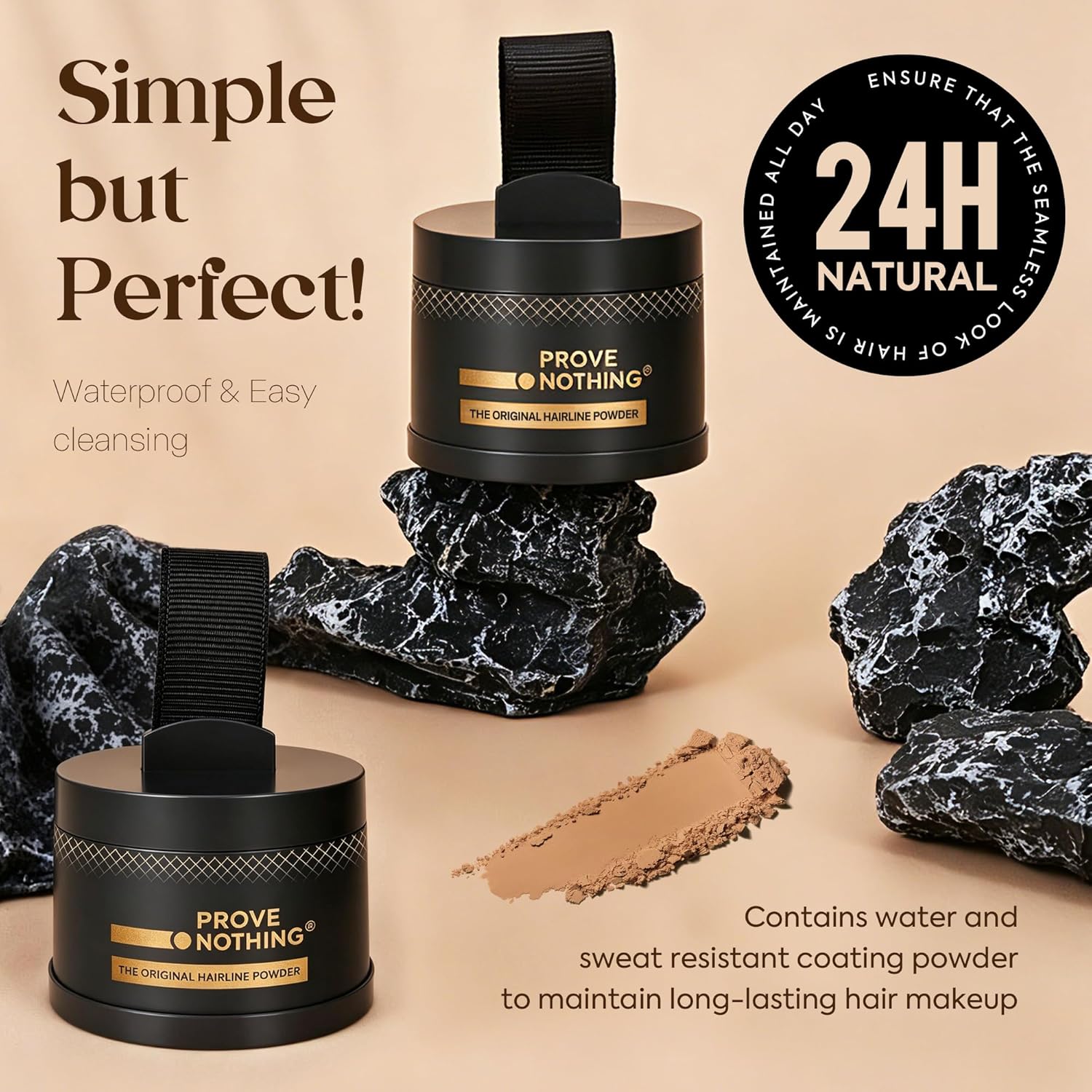 Hairline Powder Root Touch - Up Designed in Australia, Gray Coverage, Bald Spot Concealer, Thinning Hair Fill - In Powder, Sweat & Water Resistant, 24 - Hour Wear for Women & Men (Light Brown) - Office Catch