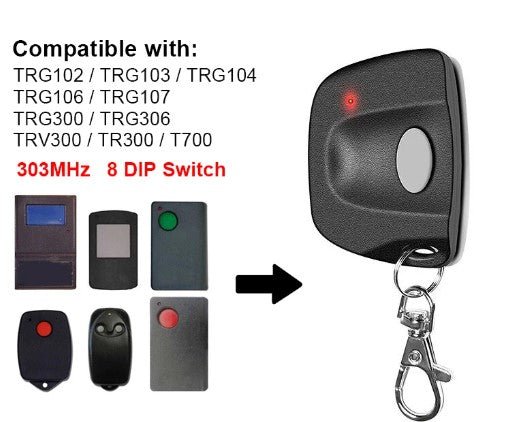 Magic key Compatible For Garage Remote TRG306 TR300 TRV300 TRG 303 Tilt-A-Matic - Office Catch