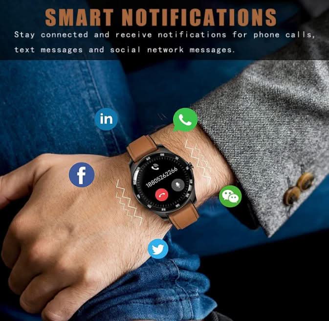Men’s IP67 Waterproof Smartwatch with Full Touch Screen, Heart Rate & Activity Monitor - Office Catch
