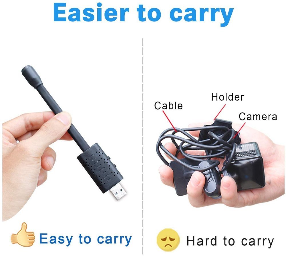 Mini Spy Cam 1080P HD Wifi Camera Hidden Wireless Home Surveillance Security - Office Catch