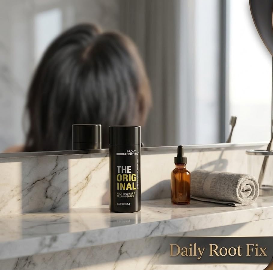PROVE NOTHING Hair Fibres (28g) Instantly Fuller, Thicker Look Windproof & Sweatproof | Women and Men | Designed in Australia (Medium Brown) - Office Catch