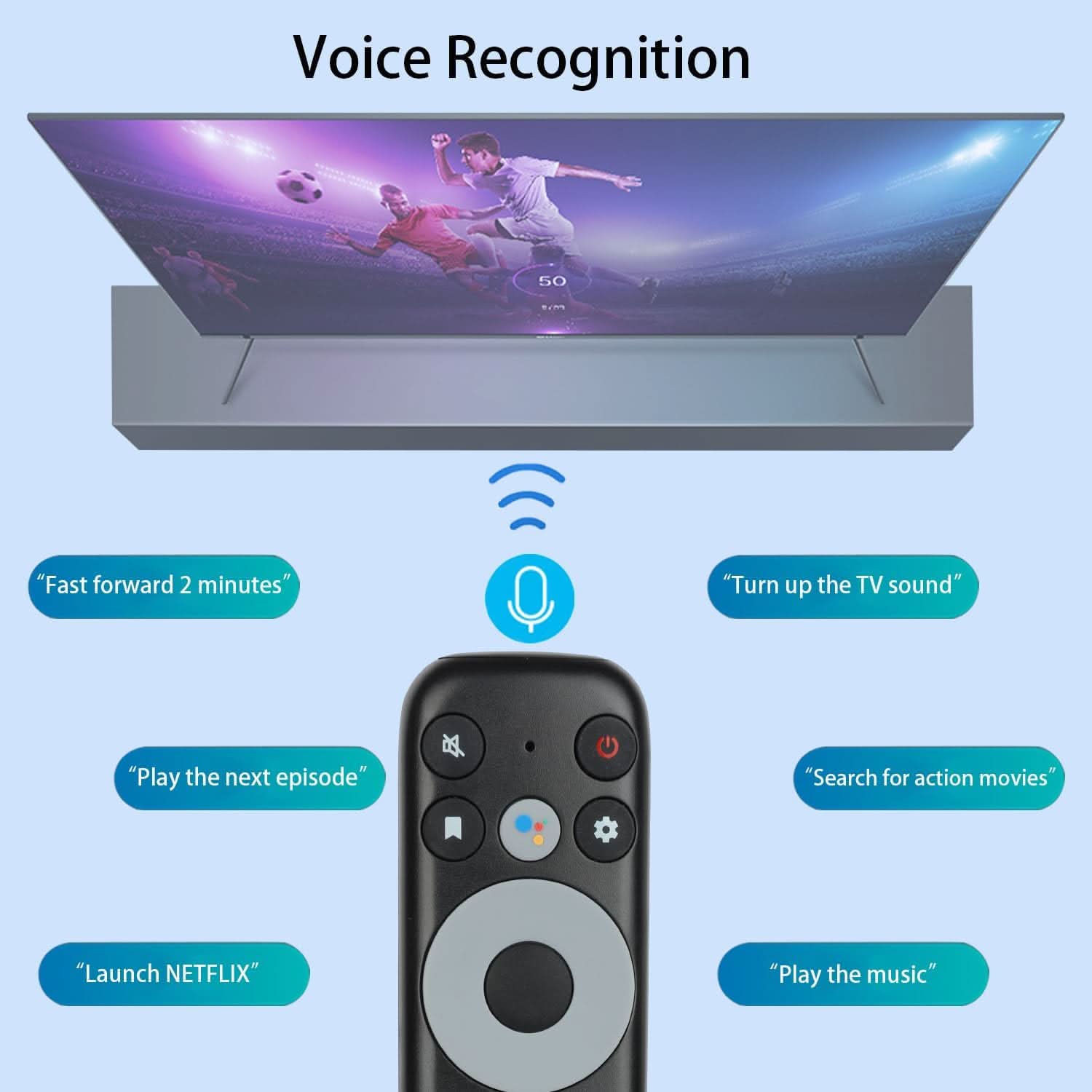RC902V FAR1 Voice Remote Control for TCL 4K/8K Smart TVs - Office Catch