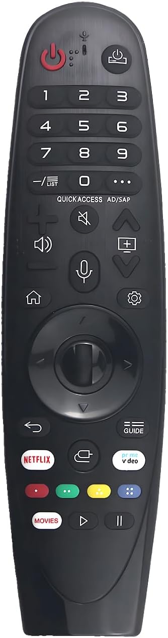 Remote for LG - Smart - TV - Remote AKB75855501, Replacement for LG TV Magic Remote AN - MR20GA AN - MR19BA, with Netflix, Prime Video Buttons - Office Catch