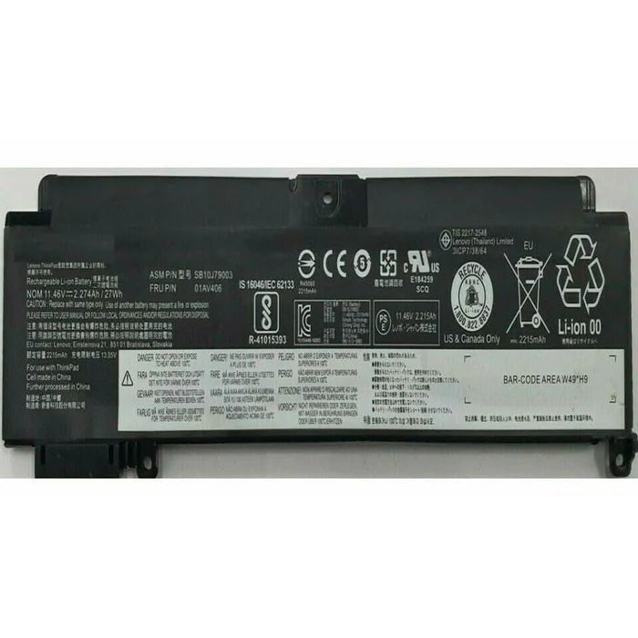 Replacement Battery 01AV405 / 01AV406 for Lenovo ThinkPad T460s T470s | SB10J79003 - Office Catch