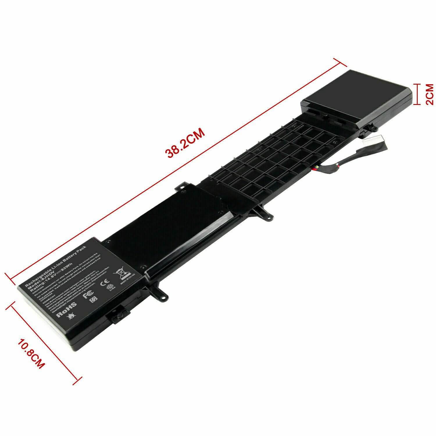 Replacement Battery for Dell Alienware 17 R2 / R3 | 6JHDV 6JHCY 5046J | 92Wh - Office Catch