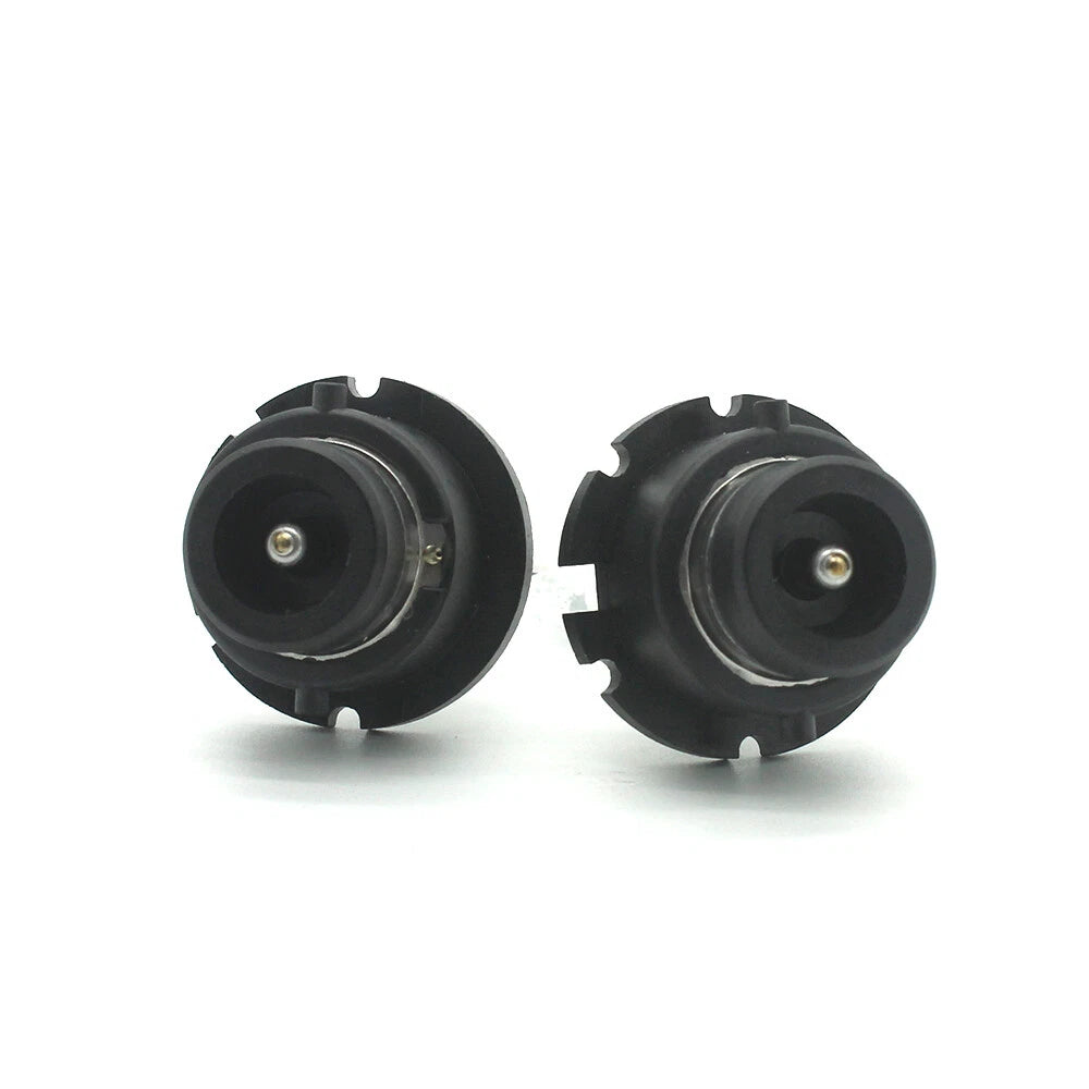 6000K bright white xenon bulbs on white background