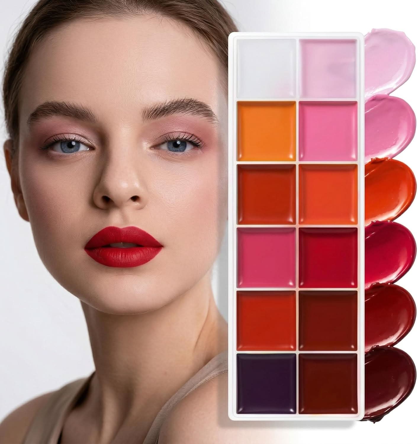 TAVICE 12 - Color Long - Lasting 2 - in - 1 Lipstick & Blush Palette Lightweight, Hydrating Formula for Effortless Beauty - Office Catch