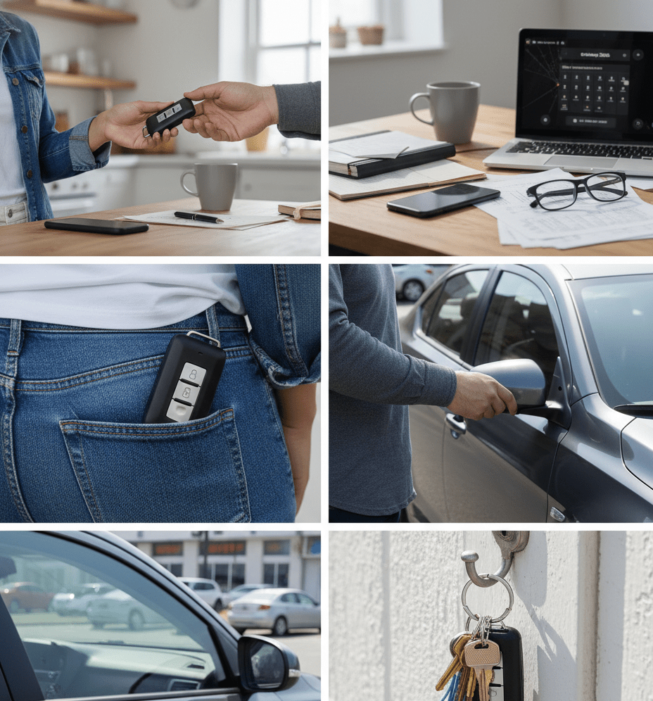 TAVICE 2 - Button Smart Key Fob MIT11R 433 MHz Replacement Remote Compatible with Mitsubishi Lancer / Outlander / ASX - Office Catch