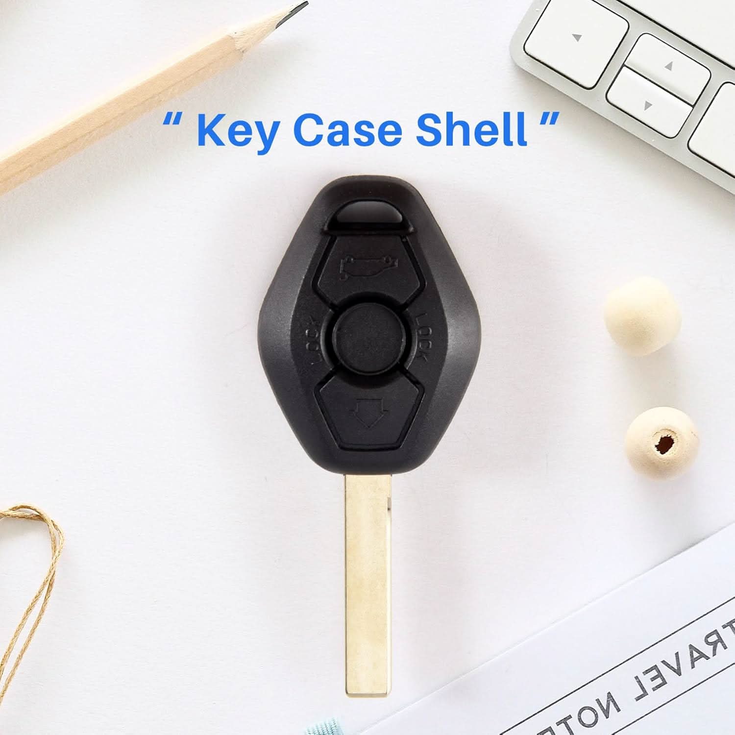TAVICE 2 PACK BMW 3 Button Compatible Complete Remote Key For E31 E32 E34 E36 E38 E39 E46 Z3 - Office Catch