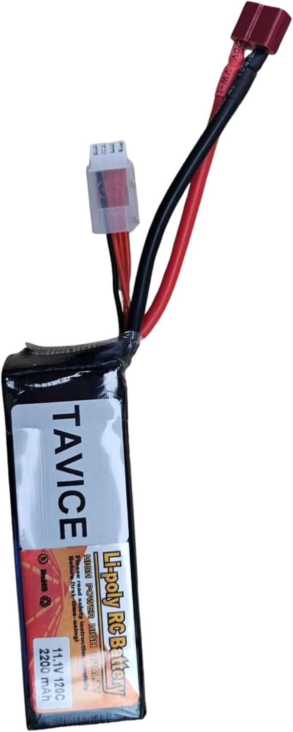 TAVICE 2 Pack Replacement 3S LiPo Battery 11.1V 120C 2200mAh with Deans Connector Compatible with RC Cars, Trucks & Airplanes - Office Catch
