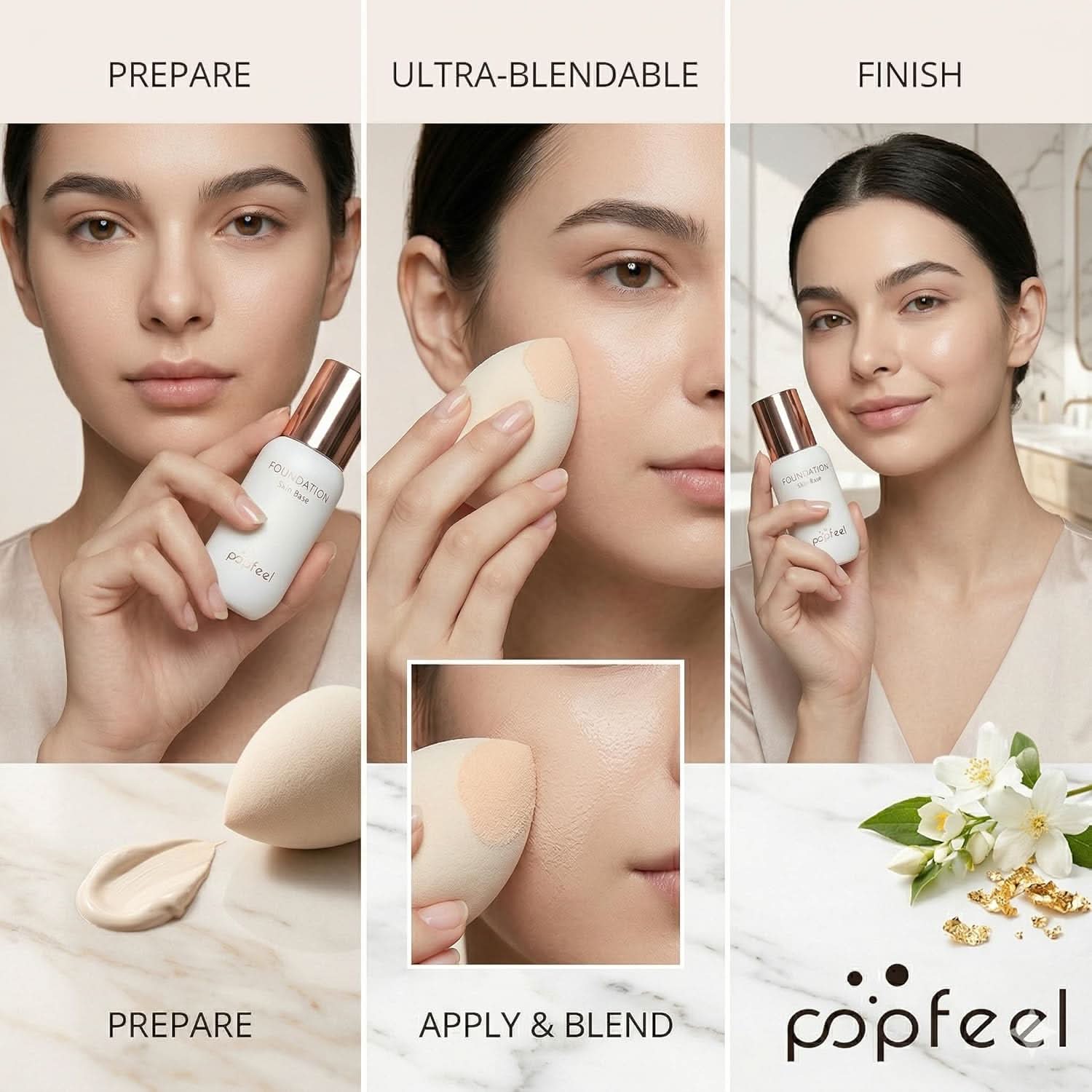 TAVICE 30ml Color - Changing Liquid Foundation Oil - Control Primer Makeup Base Cream - Office Catch