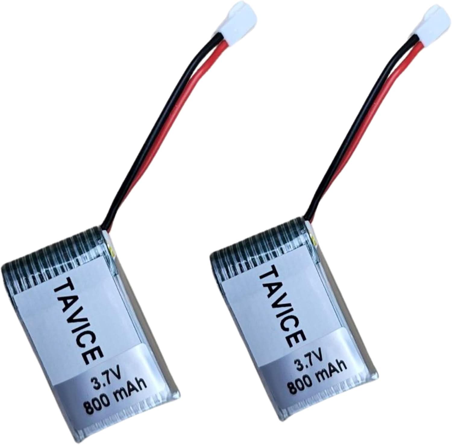 TAVICE 4 Pack 3.7V 800mAh LiPo Battery Pack Compatible with RC Airplanes & Drones (1/2/3 PCS Options) - Office Catch